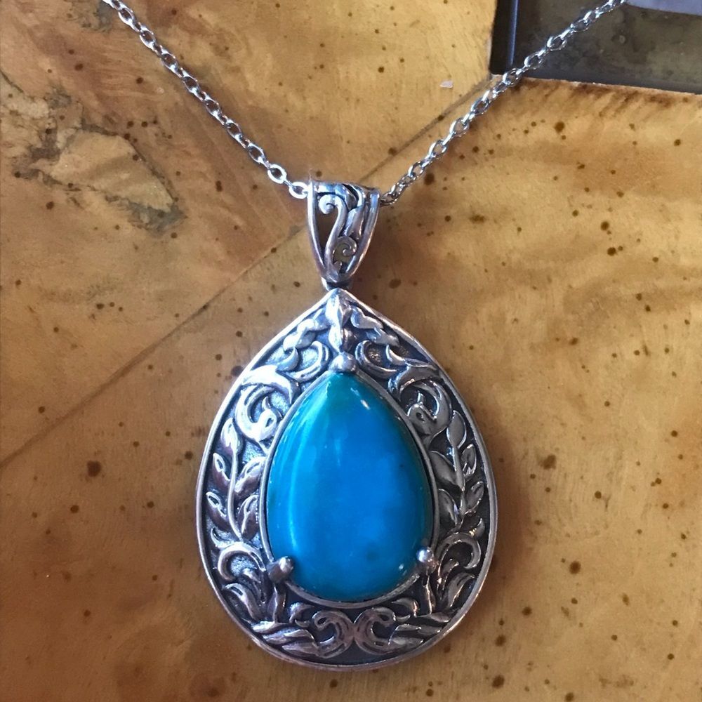Peruvian Opalina Sterling Silver Pendant